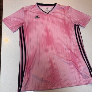 Adidas Kids Pink and Black Jersey